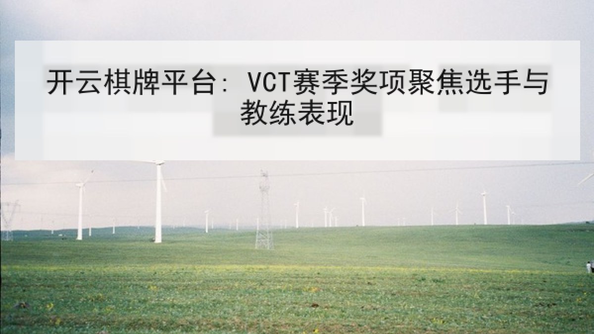 开云棋牌平台: VCT赛季奖项聚焦选手与教练表现